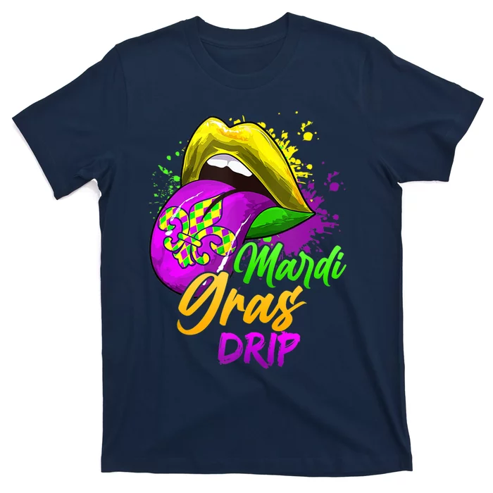 Mardi Gras Drip Mardi Gras T-Shirt