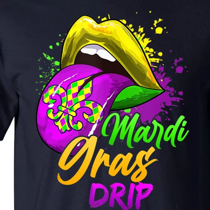 Mardi Gras Drip Mardi Gras Tall T-Shirt