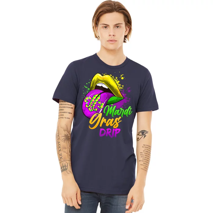 Mardi Gras Drip Mardi Gras Premium T-Shirt