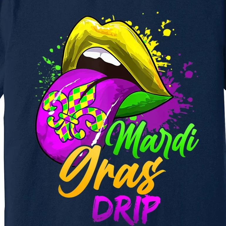 Mardi Gras Drip Mardi Gras Premium T-Shirt