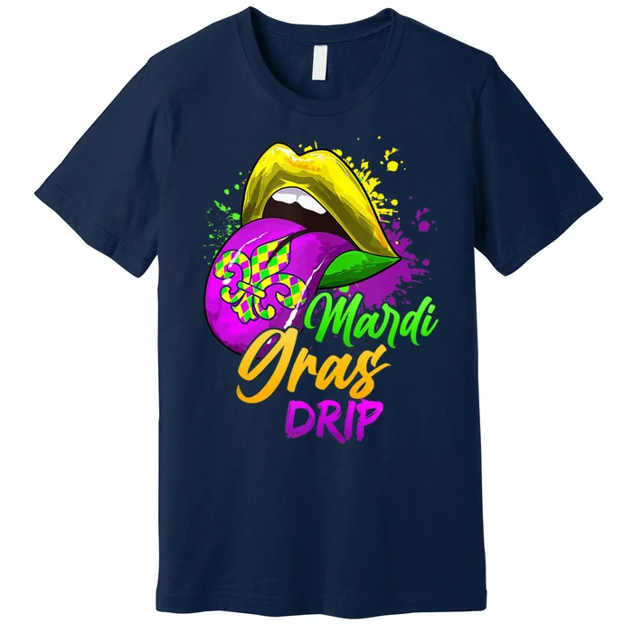 Mardi Gras Drip Mardi Gras Premium T-Shirt