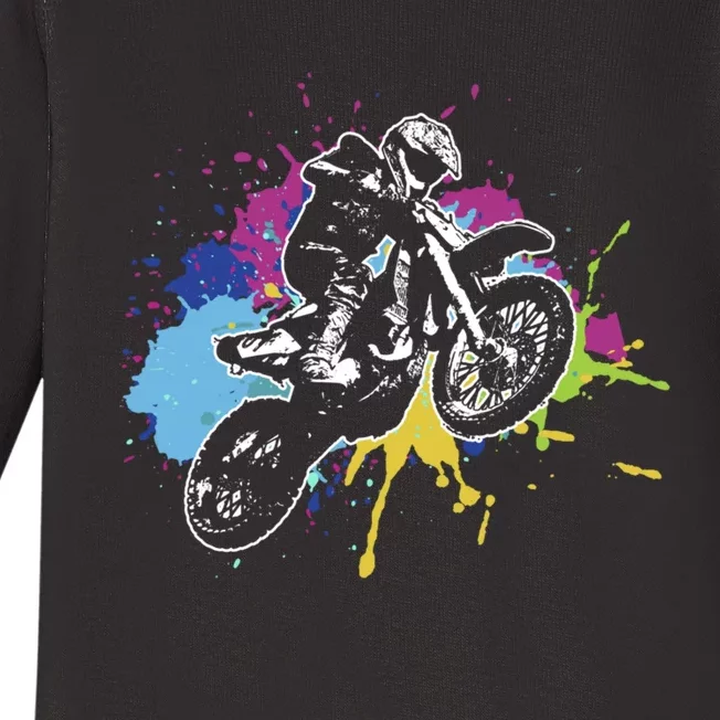 Motocross gift, Dirt Bike gift, Off Road Baby Long Sleeve Bodysuit