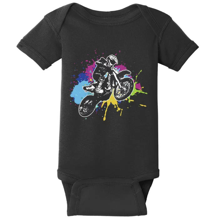 Motocross gift, Dirt Bike gift, Off Road Baby Bodysuit