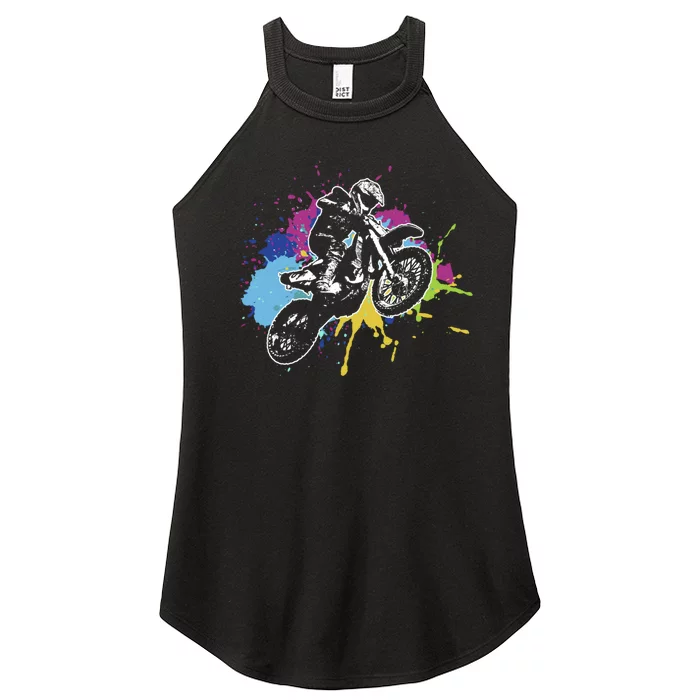 Motocross gift, Dirt Bike gift, Off Road Women’s Perfect Tri Rocker Tank