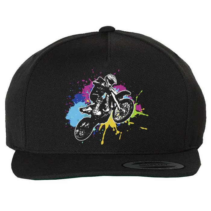 Motocross gift, Dirt Bike gift, Off Road Wool Snapback Cap