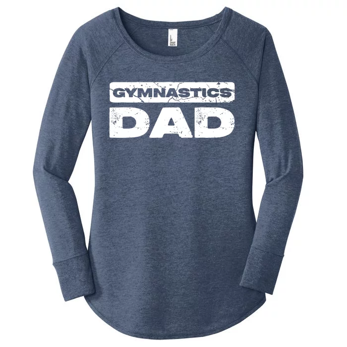 Men Gymnastics Dad Fathers Day Women's Perfect Tri Tunic Long Sleeve Shirt