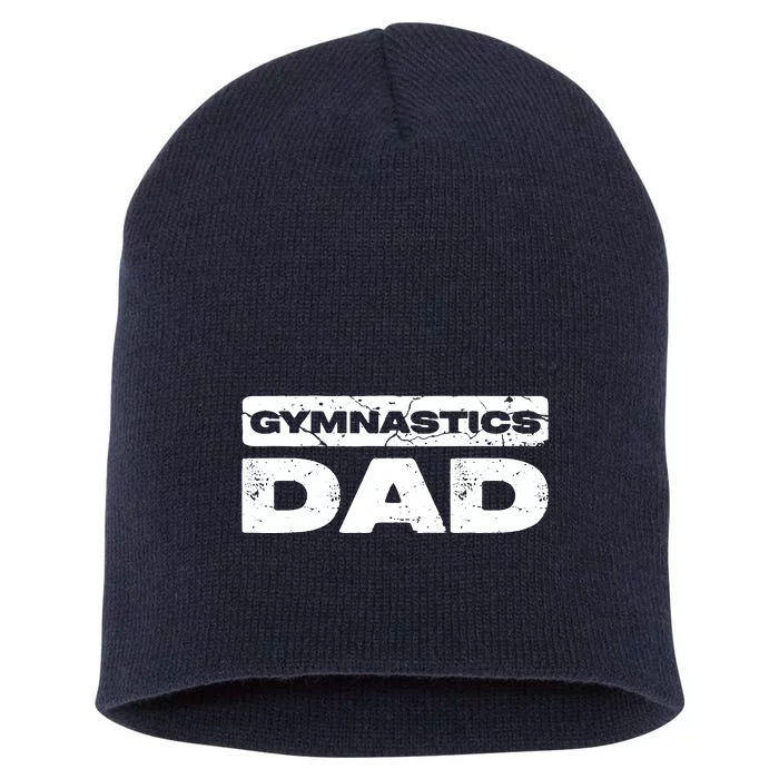 Men Gymnastics Dad Fathers Day Short Acrylic Beanie