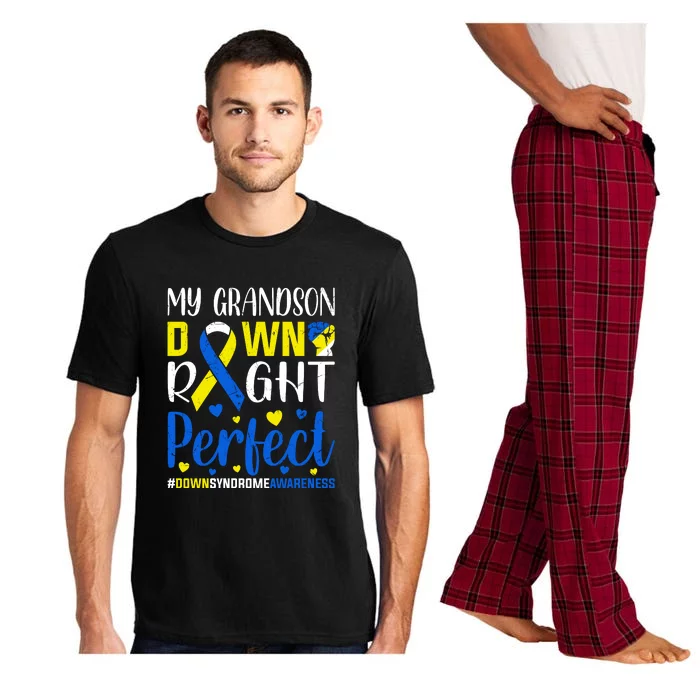 My Grandson Down Right Perfect Down Syndrome Awareness Day Gift Pajama Set