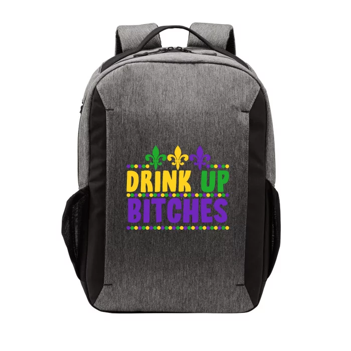 Mardi Gras Drink Up Bitches Vector Backpack