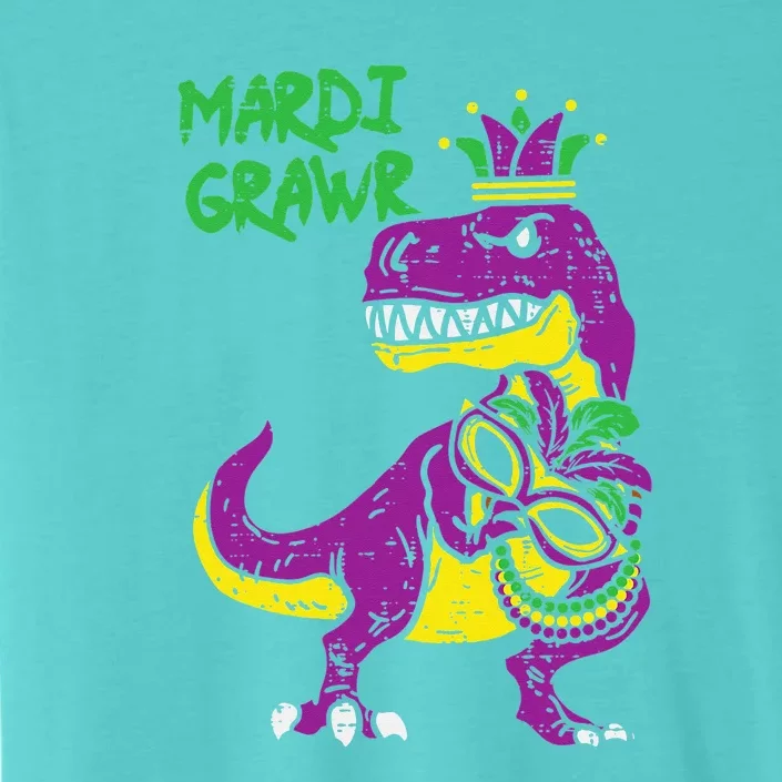 Mardi Grawr Dino Jester Outfit Mardi Gras T Rex ChromaSoft Performance T-Shirt