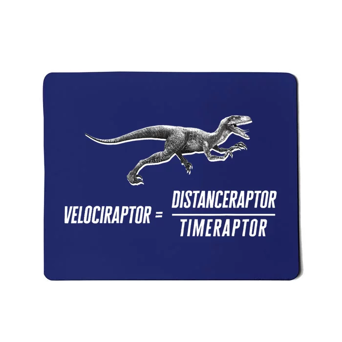 Math Geek Dinosaur Velociraptor Equation v2 Mousepad