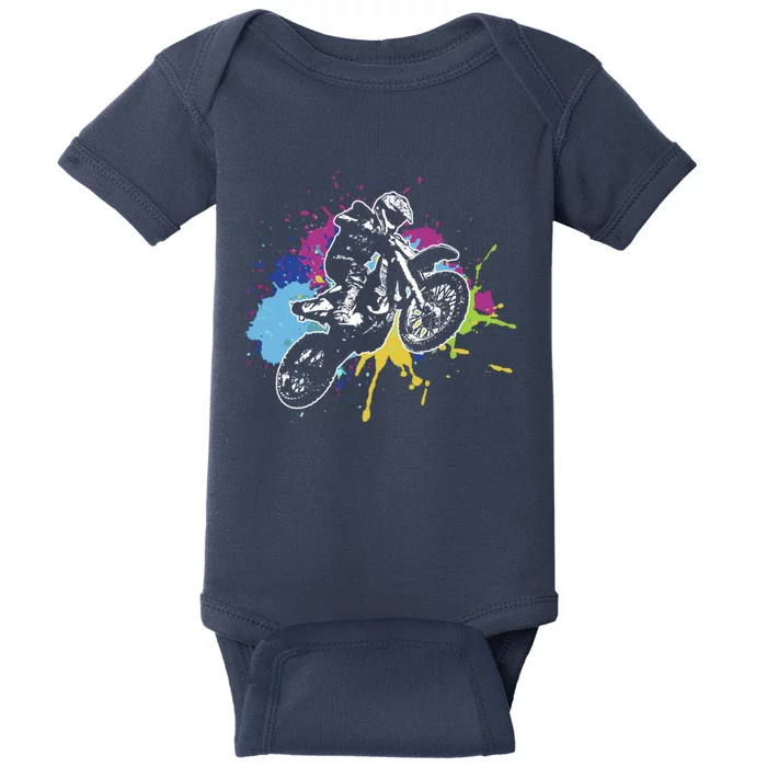 Motocross Gift Dirt Bike Gift Off Road Gift Baby Bodysuit