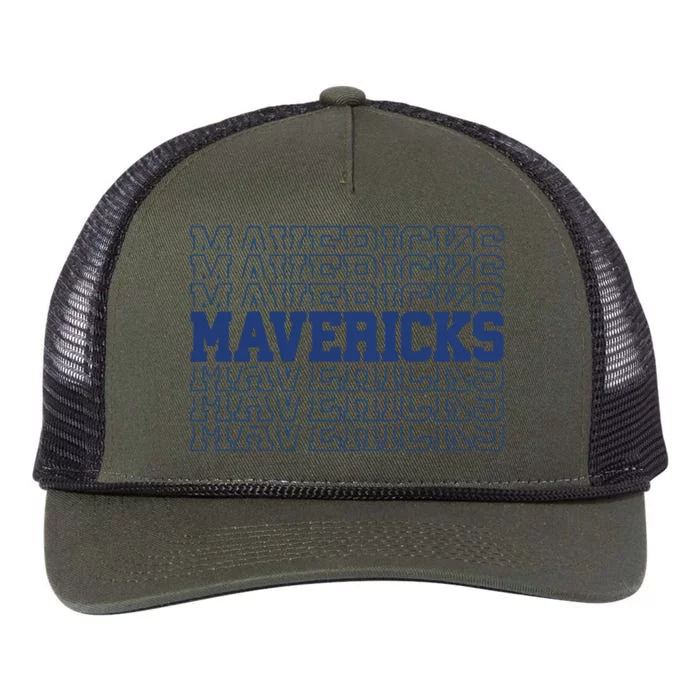 Mavericks Gifts Dallas Basketball Mavericks Fans Retro Rope Trucker Hat Cap