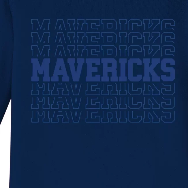 Mavericks Gifts Dallas Basketball Mavericks Fans Baby Long Sleeve Bodysuit