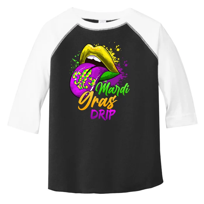 Mardi Gras Drip Mardi Gras Toddler Fine Jersey T-Shirt