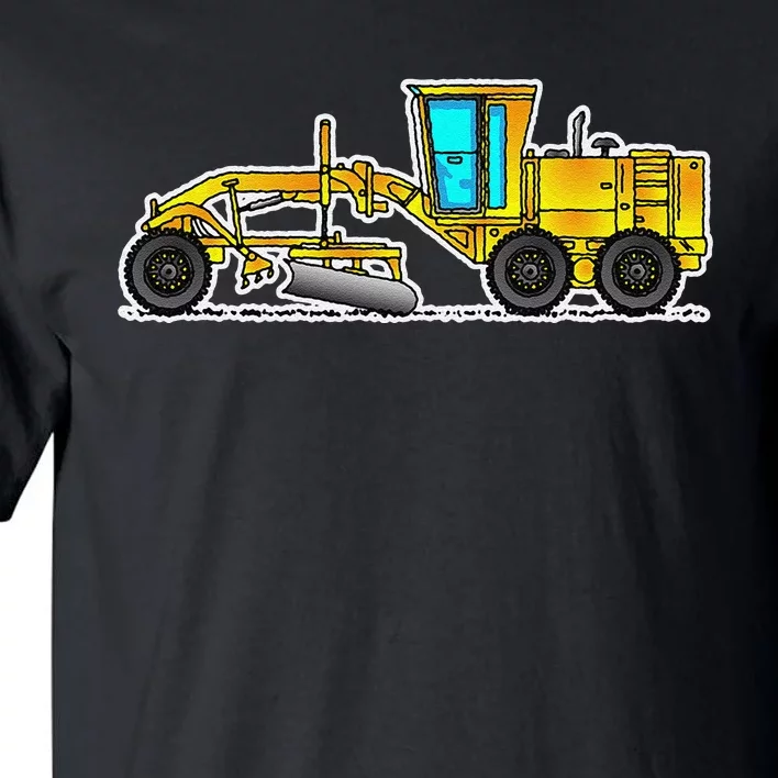 Motor Grader Design Road Grader And Blade Art Tall T-Shirt