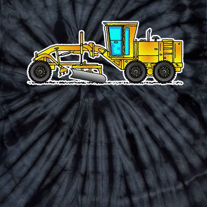 Motor Grader Design Road Grader And Blade Art Tie-Dye T-Shirt