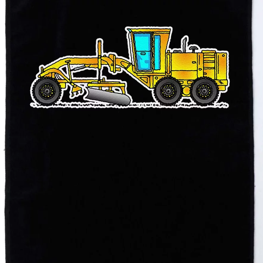 Motor Grader Design Road Grader And Blade Art Platinum Collection Golf Towel