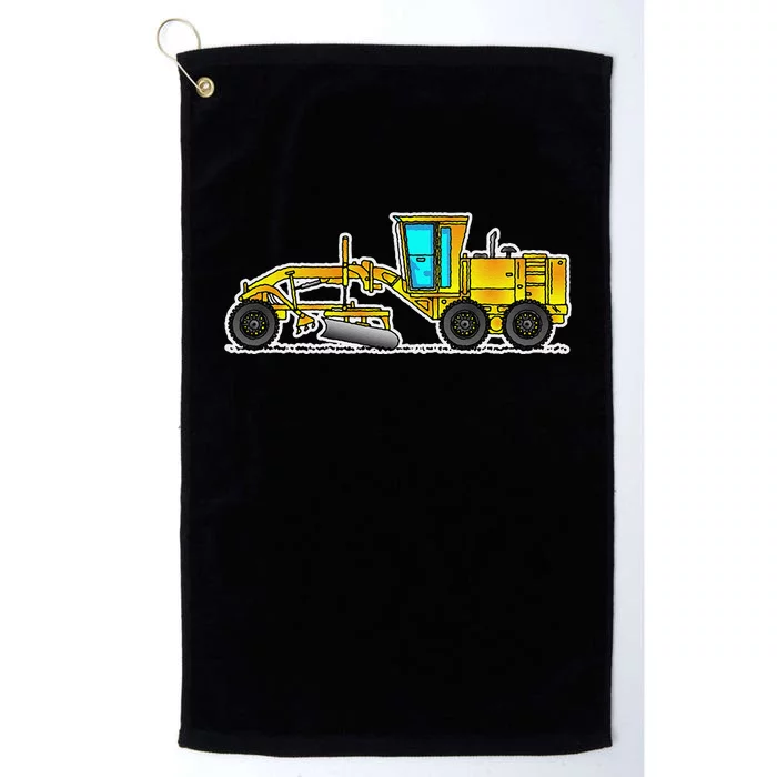 Motor Grader Design Road Grader And Blade Art Platinum Collection Golf Towel