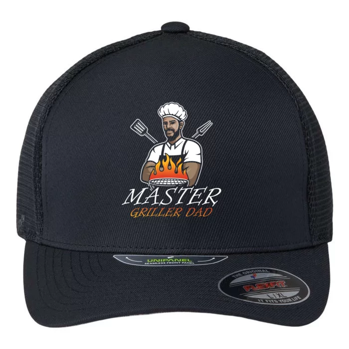 Master Griller Dad Grill Pan Decor Foodie Father's Day Cool Gift Flexfit Unipanel Trucker Cap