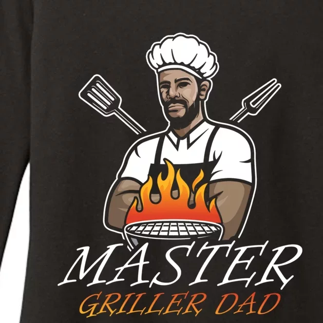 Master Griller Dad Grill Pan Decor Foodie Father's Day Cool Gift Womens CVC Long Sleeve Shirt