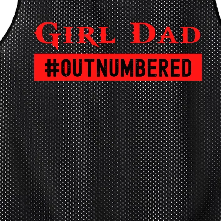 Girl Dad Fathers Day From Wife Daughter Mesh Reversible Basketball Jersey Tank