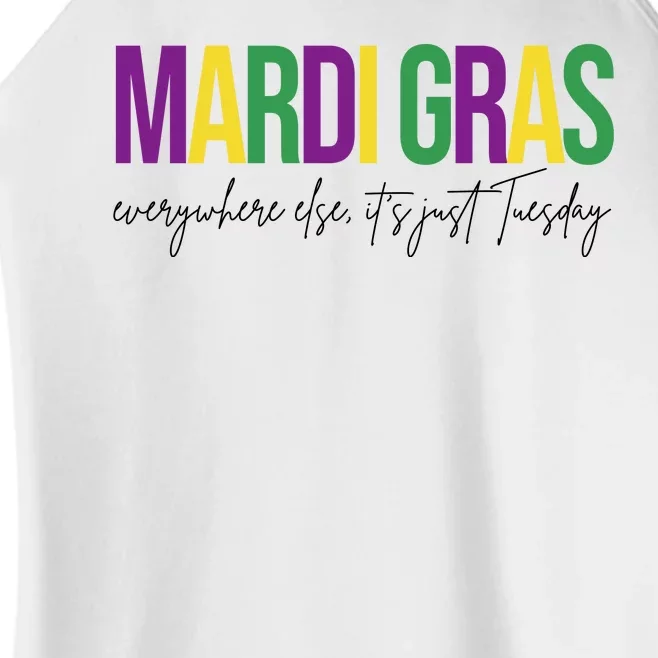 Mardi Gras Everywhere Else Its Just Tuesday Women’s Perfect Tri Rocker Tank