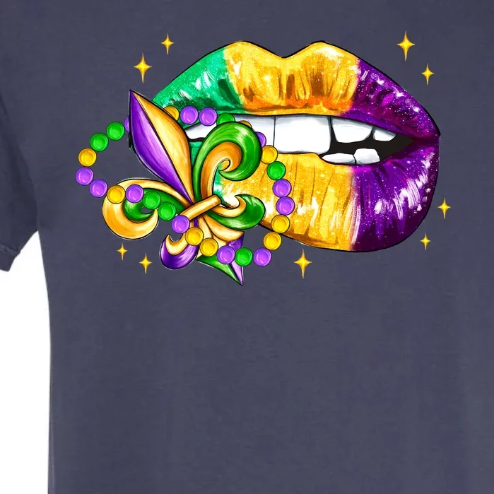 Mardi Gras Festive Lips Garment-Dyed Heavyweight T-Shirt