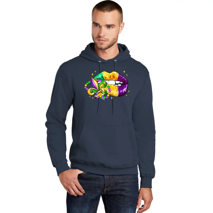 Mardi Gras Festive Lips Hoodie