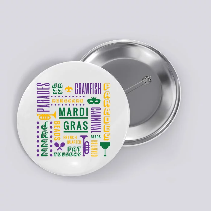 Mari Gras Festive Parade Button