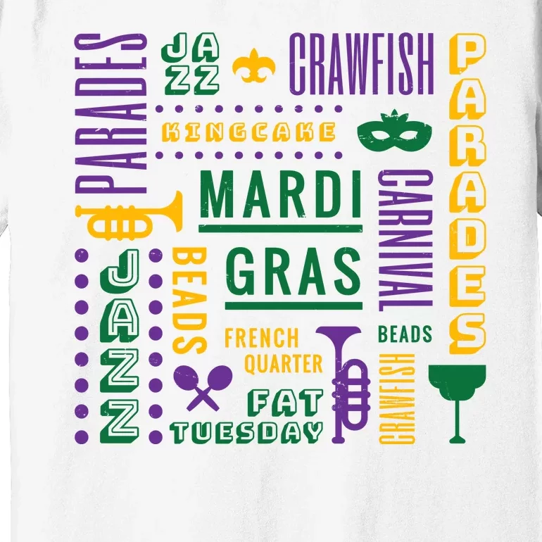 Mari Gras Festive Parade Premium T-Shirt