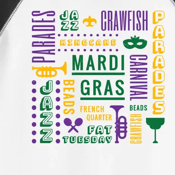 Mari Gras Festive Parade Toddler Fine Jersey T-Shirt