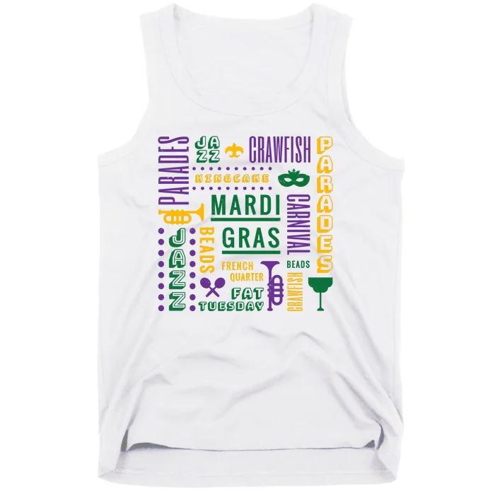 Mari Gras Festive Parade Tank Top