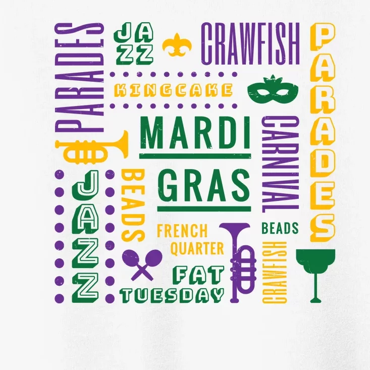 Mari Gras Festive Parade Toddler T-Shirt