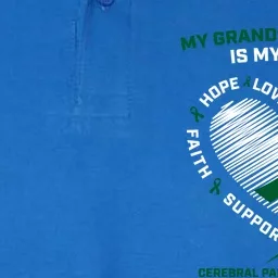 My Grandson's Fight Is My Fight Cerebral Palsy Awareness Gift Softstyle Adult Sport Polo