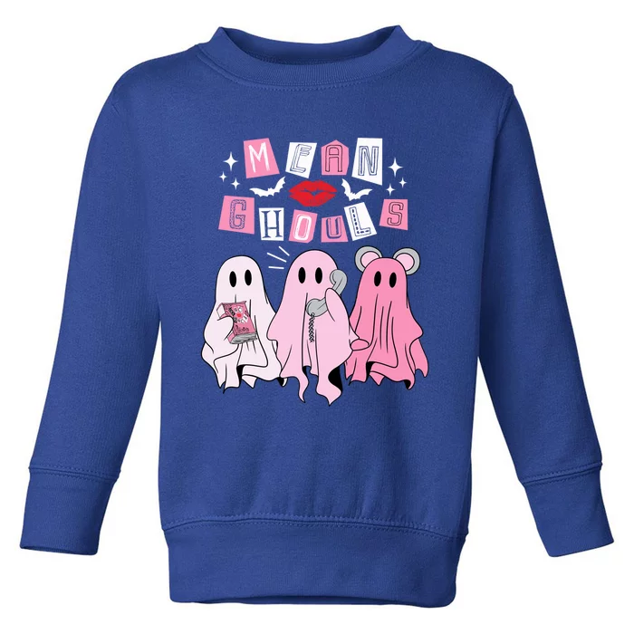 Mean Ghouls Funny Ghost Retro Scary Halloween Trick Or Treat Gift Toddler Sweatshirt