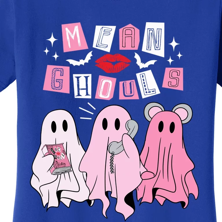 Mean Ghouls Funny Ghost Retro Scary Halloween Trick Or Treat Gift Women's T-Shirt