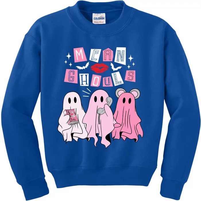 Mean Ghouls Funny Ghost Retro Scary Halloween Trick Or Treat Gift Kids Sweatshirt