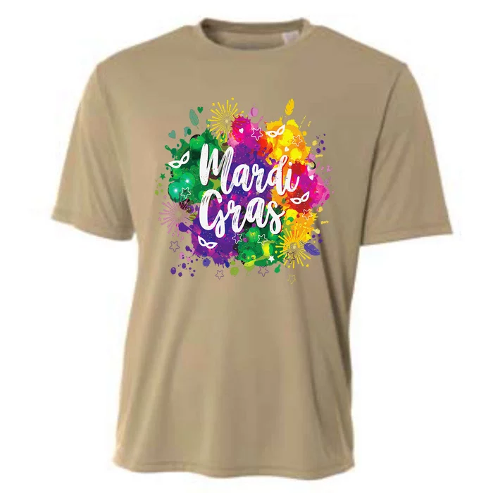 Mardi Gras Fat Tuesday New Orleans Mobile Carnival Parade Cooling Performance Crew T-Shirt