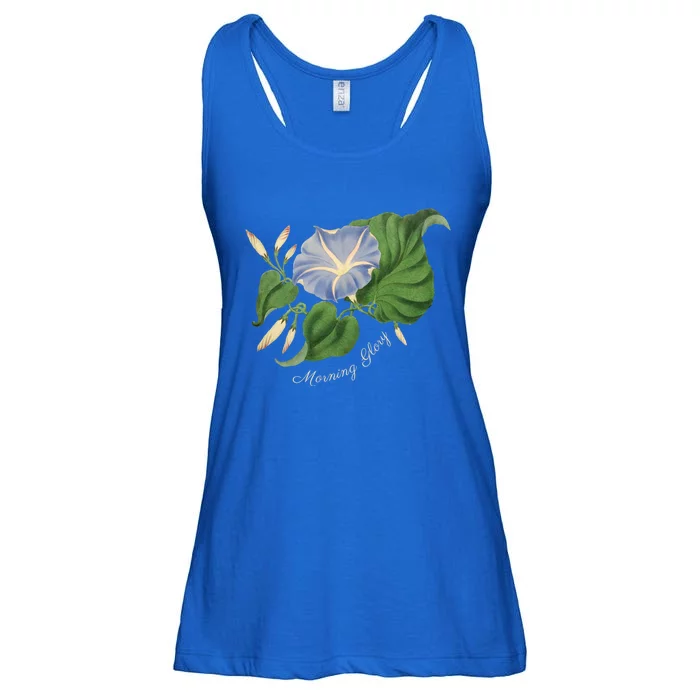 Morning Glory Flower Botanical Funny Gift Ladies Essential Flowy Tank