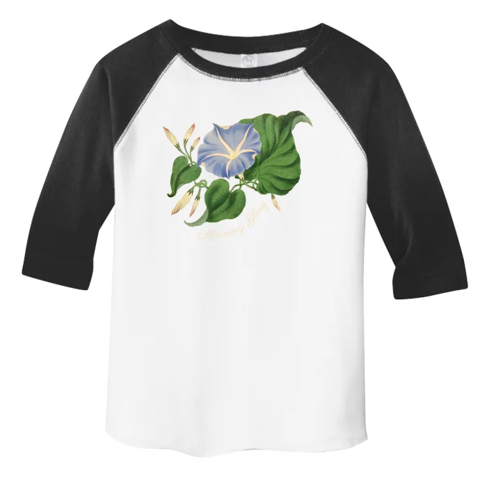 Morning Glory Flower Botanical Funny Gift Toddler Fine Jersey T-Shirt