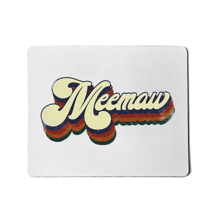 Meemaw Gifts For Grandma Retro Vintage MotherS Day Meemaw Mousepad