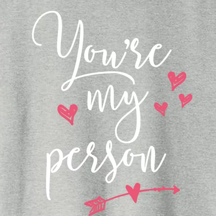 Matching Gift For Best Friends Gift You're My Person Meaningful Gift Women's Crop Top Tee