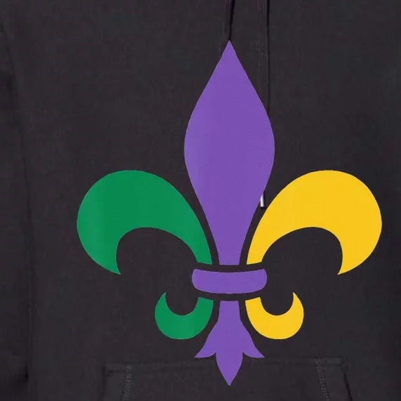 Mardi Gras fleur de lis funny festival Premium Hoodie