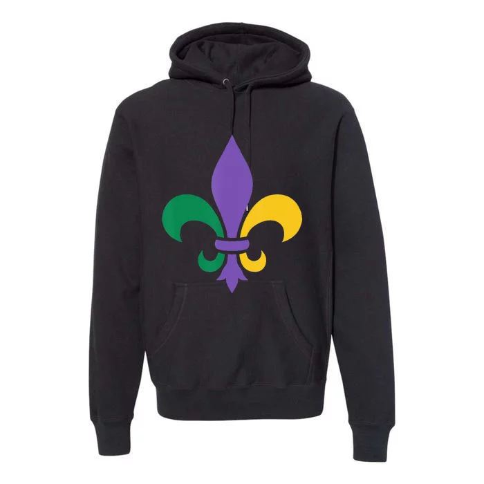 Mardi Gras fleur de lis funny festival Premium Hoodie