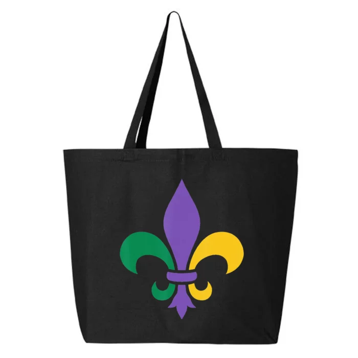 Mardi Gras fleur de lis funny festival 25L Jumbo Tote