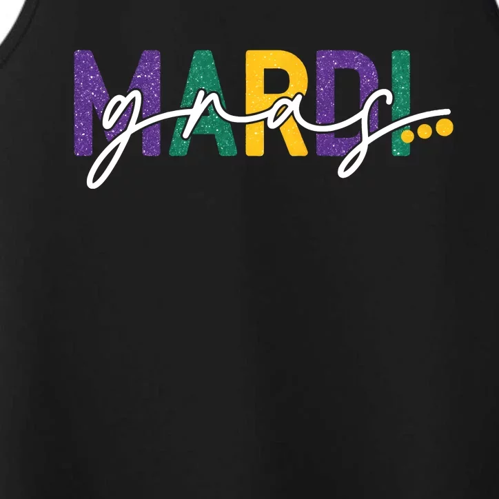 Mardi Gras Fleur De Lis Performance Tank