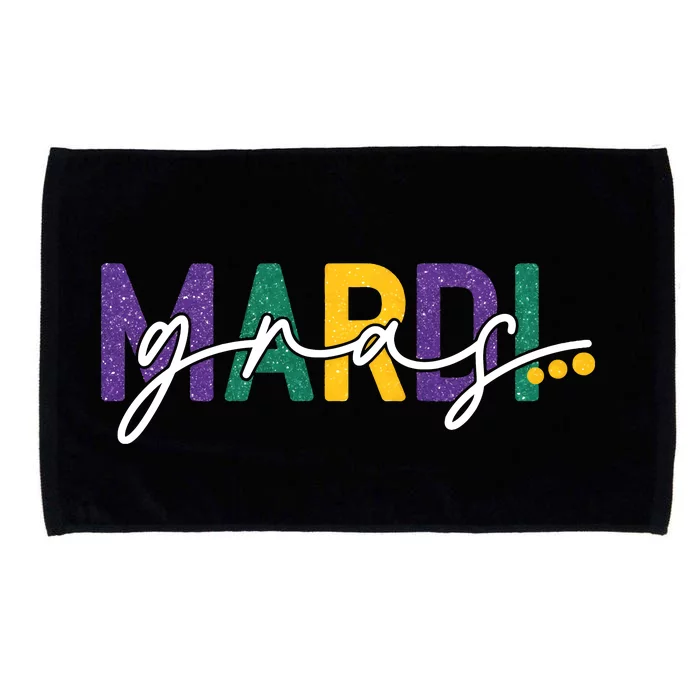 Mardi Gras Fleur De Lis Microfiber Hand Towel