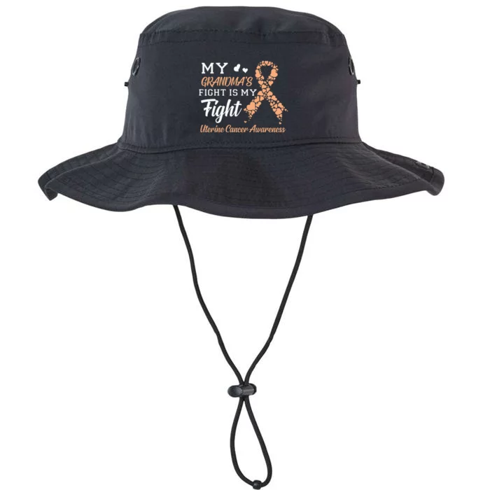 My Grandmas Fight Is My Fight Uterine Cancer Awareness Legacy Cool Fit Booney Bucket Hat