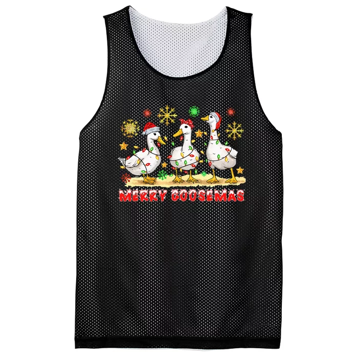 Merry Goosemas Funny Christmas Duck Silly Goose Memes Mesh Reversible Basketball Jersey Tank